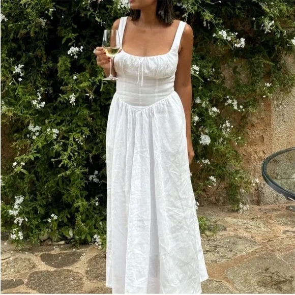 Reformation Balia Linen Dress 10 Reformation Balia Linen Dress 10
